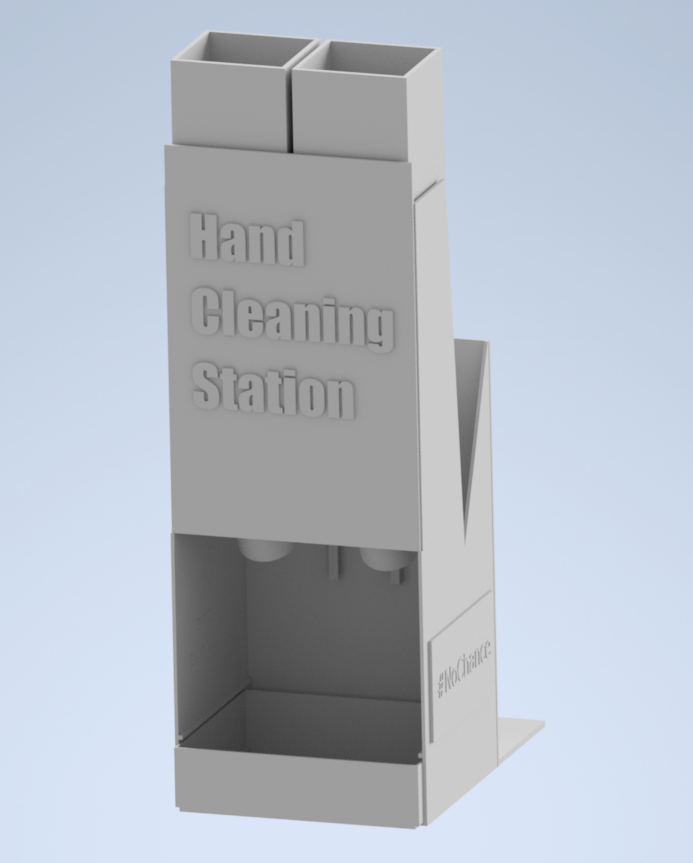 Model of the 3d printable hand cleaner