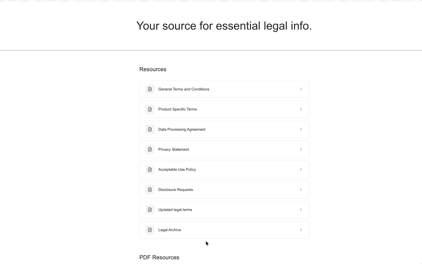 Some basics of a good legal hub